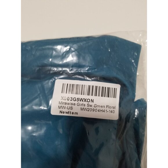 Mirawise Girls Bikini Two Piece Tie Front Swimsuit - Size 140 (US 10-11Y) - Picture 7 of 8